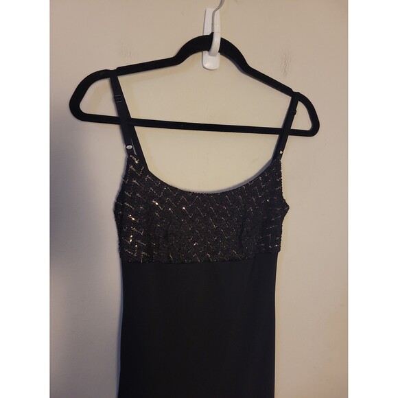 Y2K My Michelle Black Babydoll Maxi Dress Sz S - Picture 2 of 7